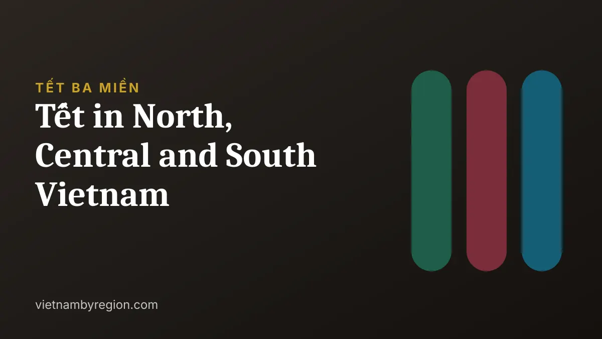 Illustrated cover for Tết in North, Central and South Vietnam (Tết ba miền), Vietnam